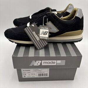 New Balance 996 Running Shoes 30TH Anniversary Black Gold Gray Men 12 NEW W/ BOX